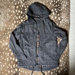 Grey Hooded Jacket